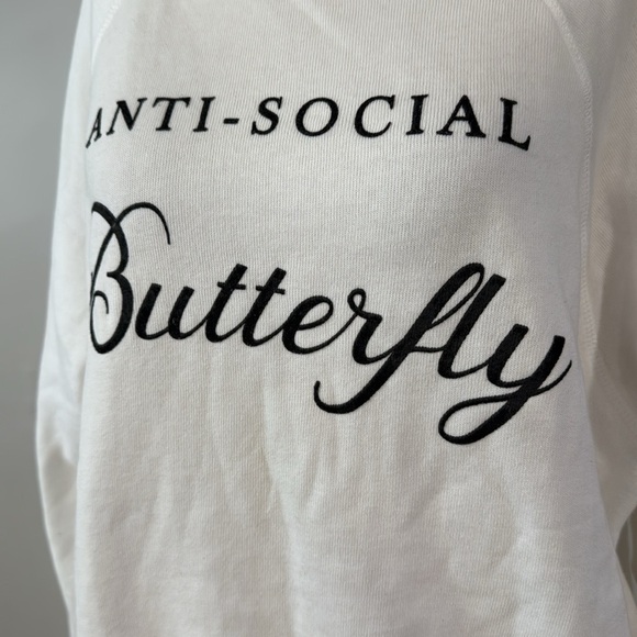 Wildfox Anti-Social Butterfly Sweatshirt - Picture 6 of 8